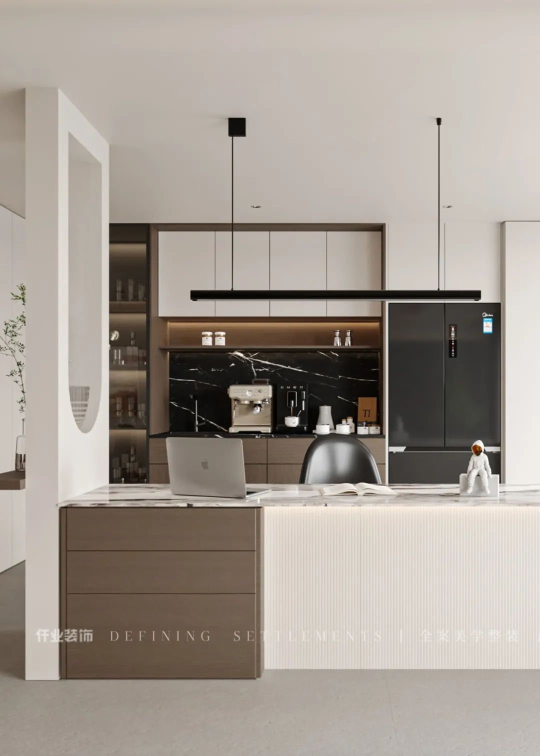 新城阅璟台丨127㎡意式极简私宅丨中国武汉丨胡欢-8