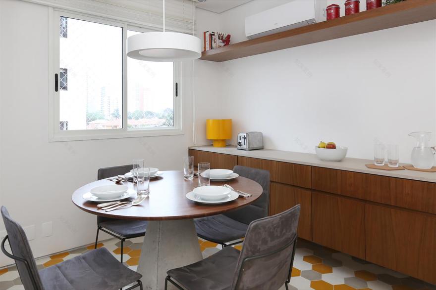 巴西 SP 公寓 | 蓝色调的木质魅力-11