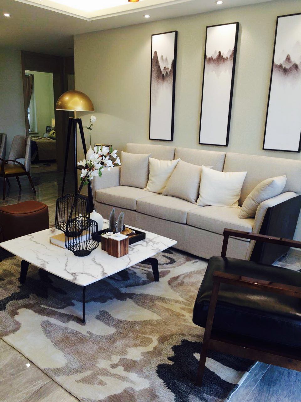 【华成美域设计】兆信-禧悦湾样板间F3-1 75㎡雅致国风-13