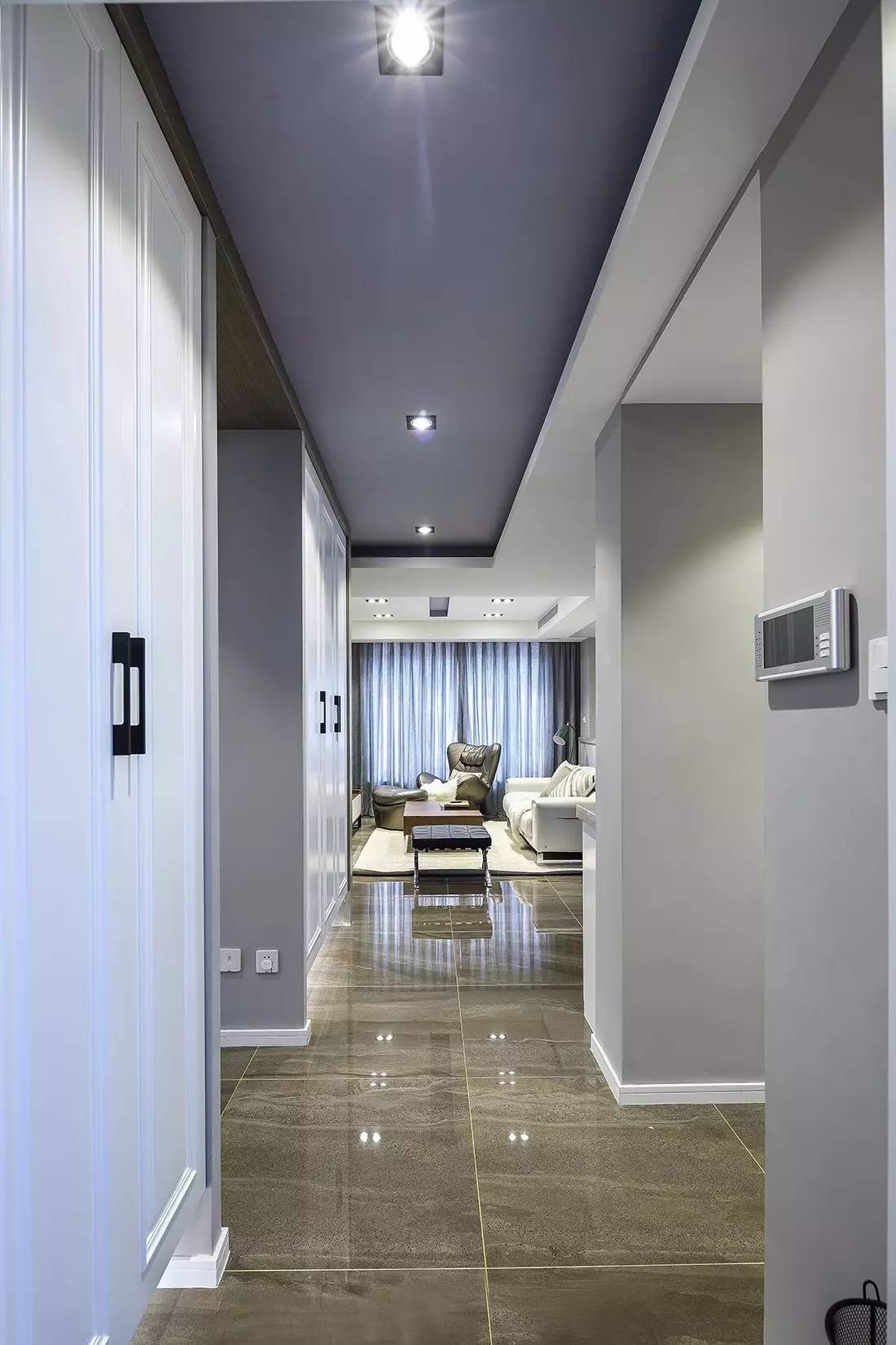 120㎡简约三房，矮墙沙发，半开放的书房真漂亮！-2