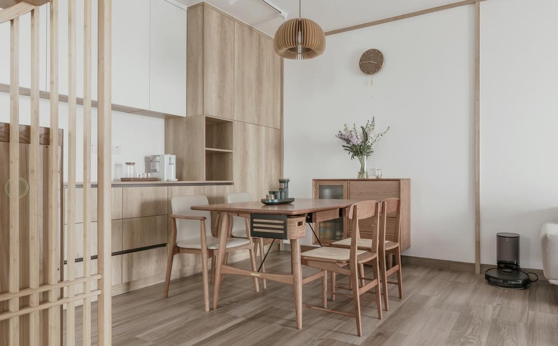 清新日式原木平层改造-29