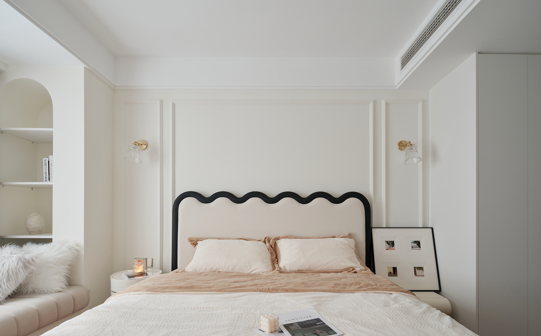 现代奶油风三口之家改造-37