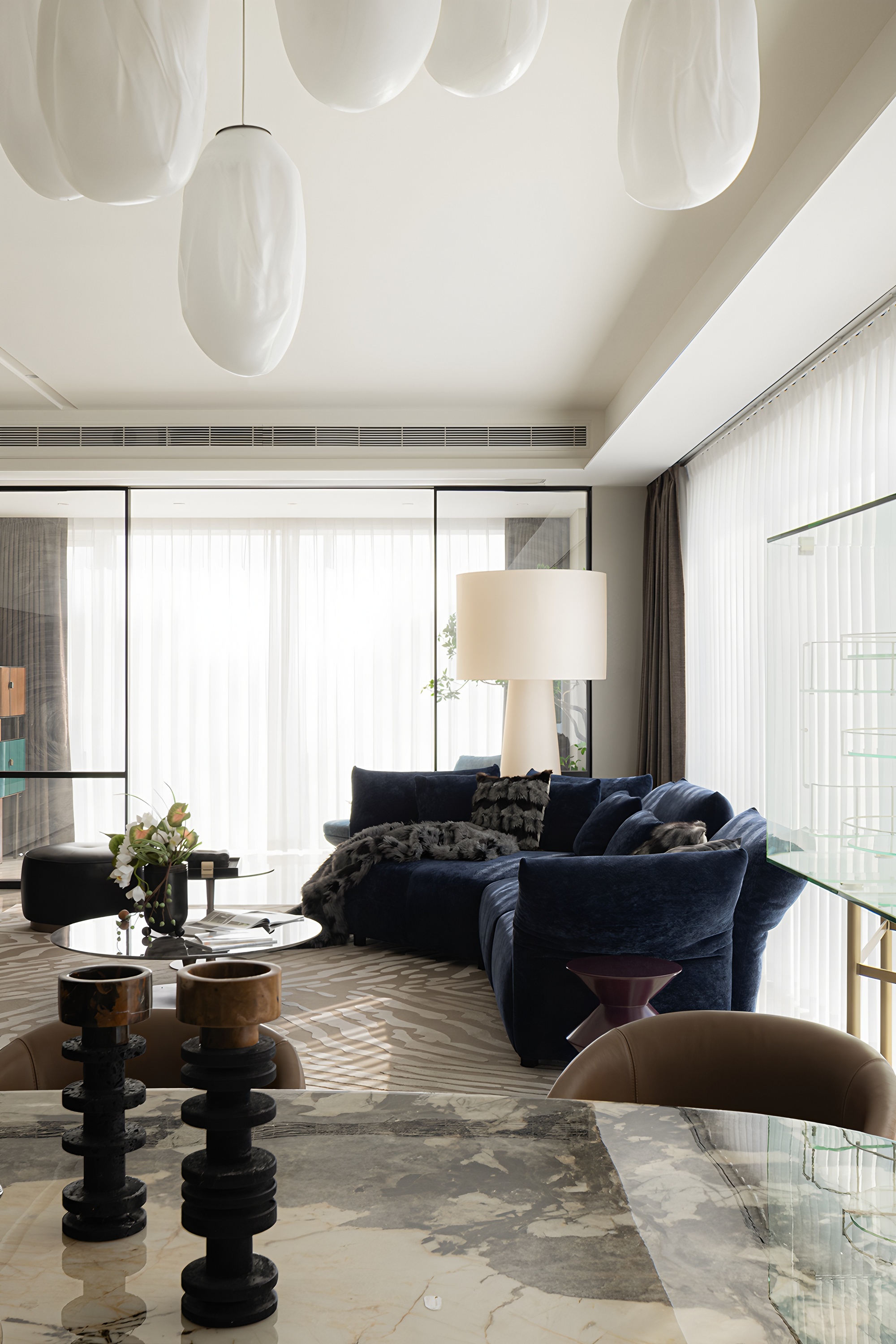 杭州345㎡简约大平层丨中国杭州丨力设计-16