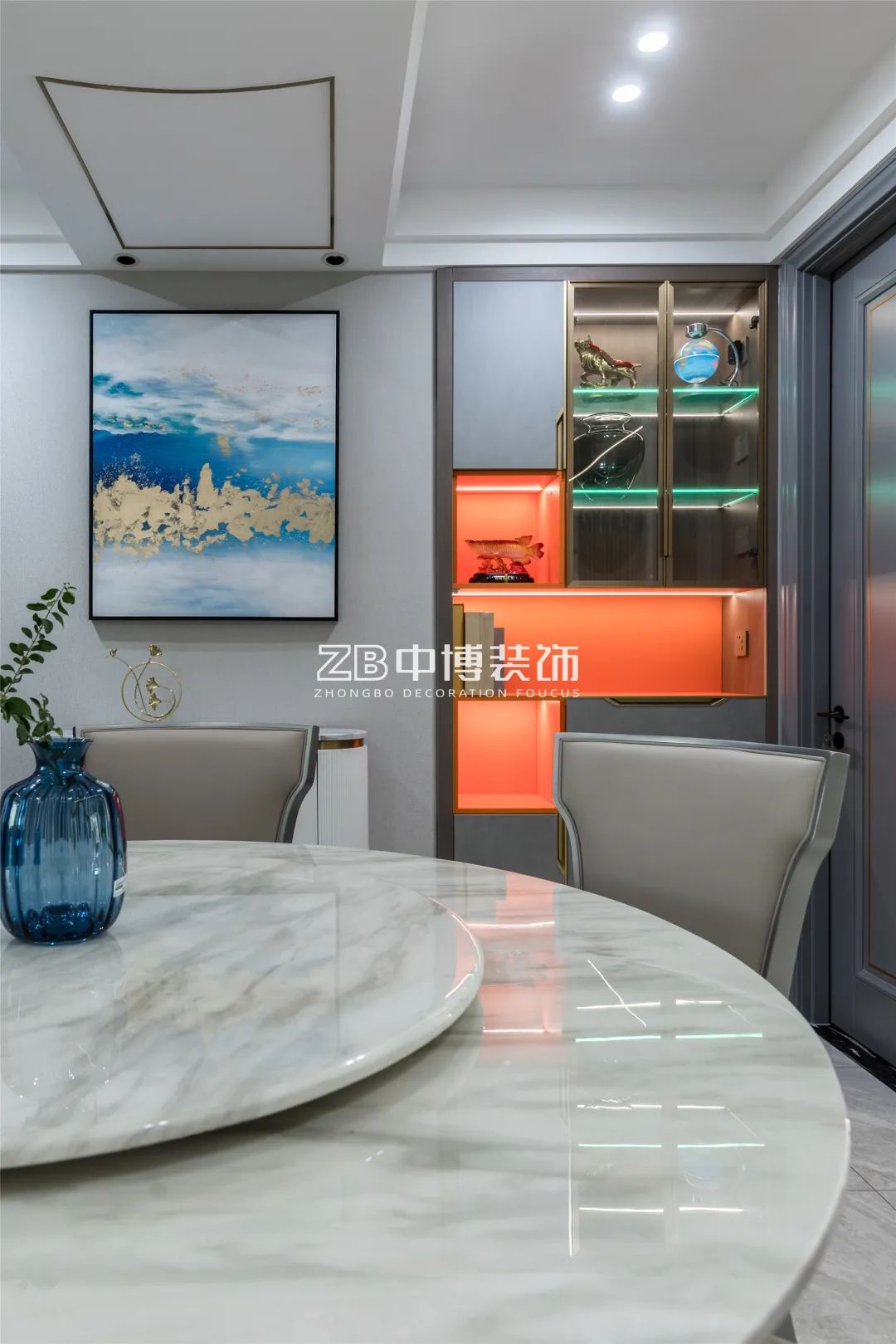 【中博案例】128方现代简约，合理利用色彩打造高级感-31