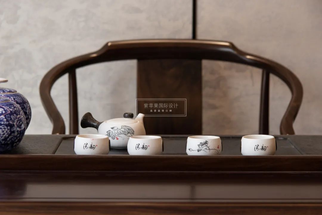 古韵相会,众和东苑 260㎡中式雅居丨紫苹果国际设计-86