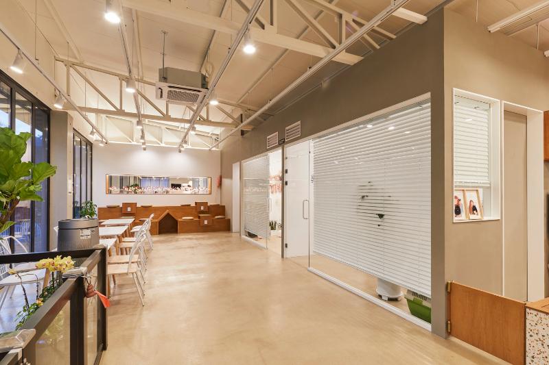 明亮温馨 60 平宠物咖啡厅设计-7