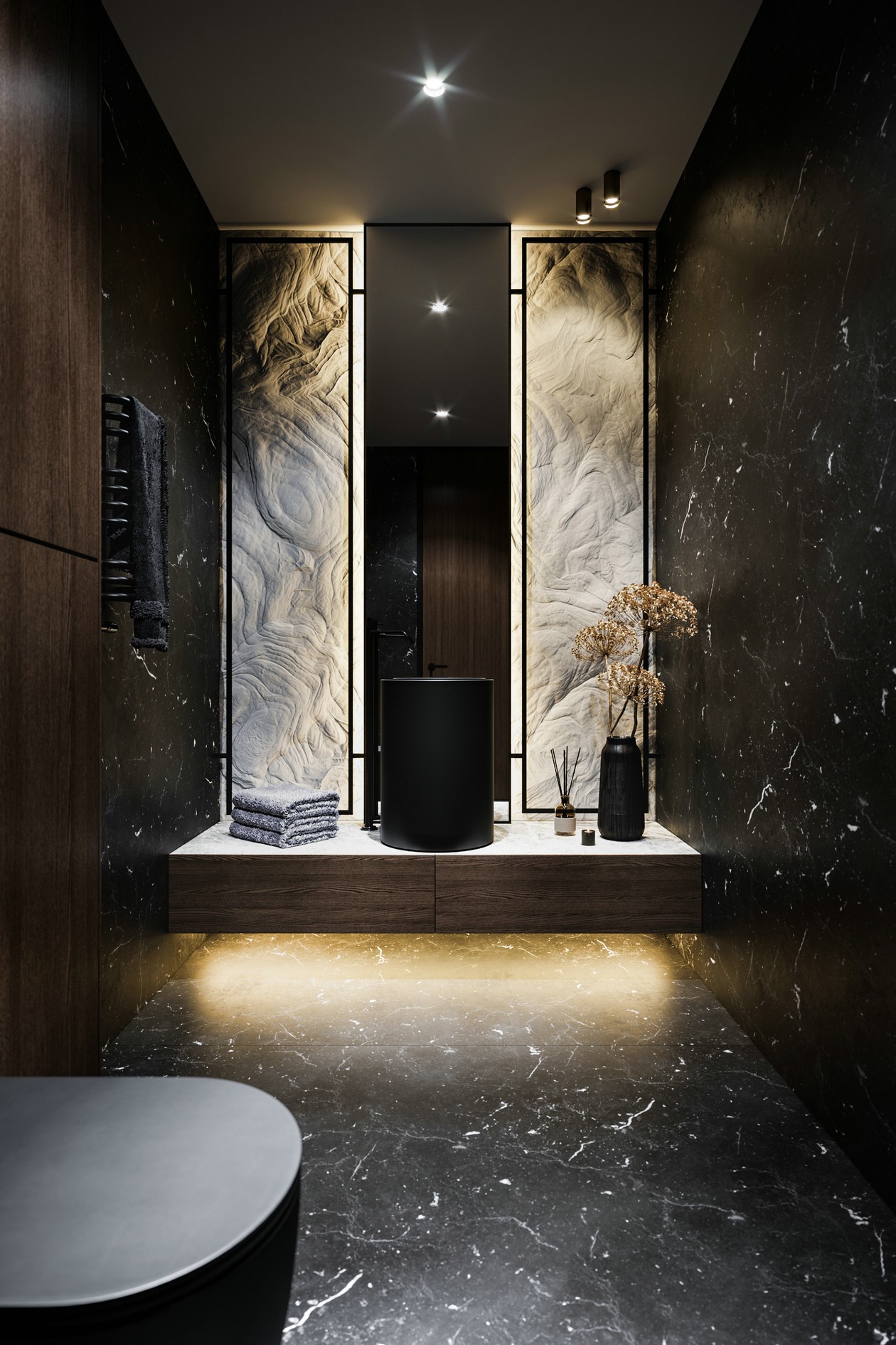 300㎡深色系公寓 邂逅怀旧时光，-5