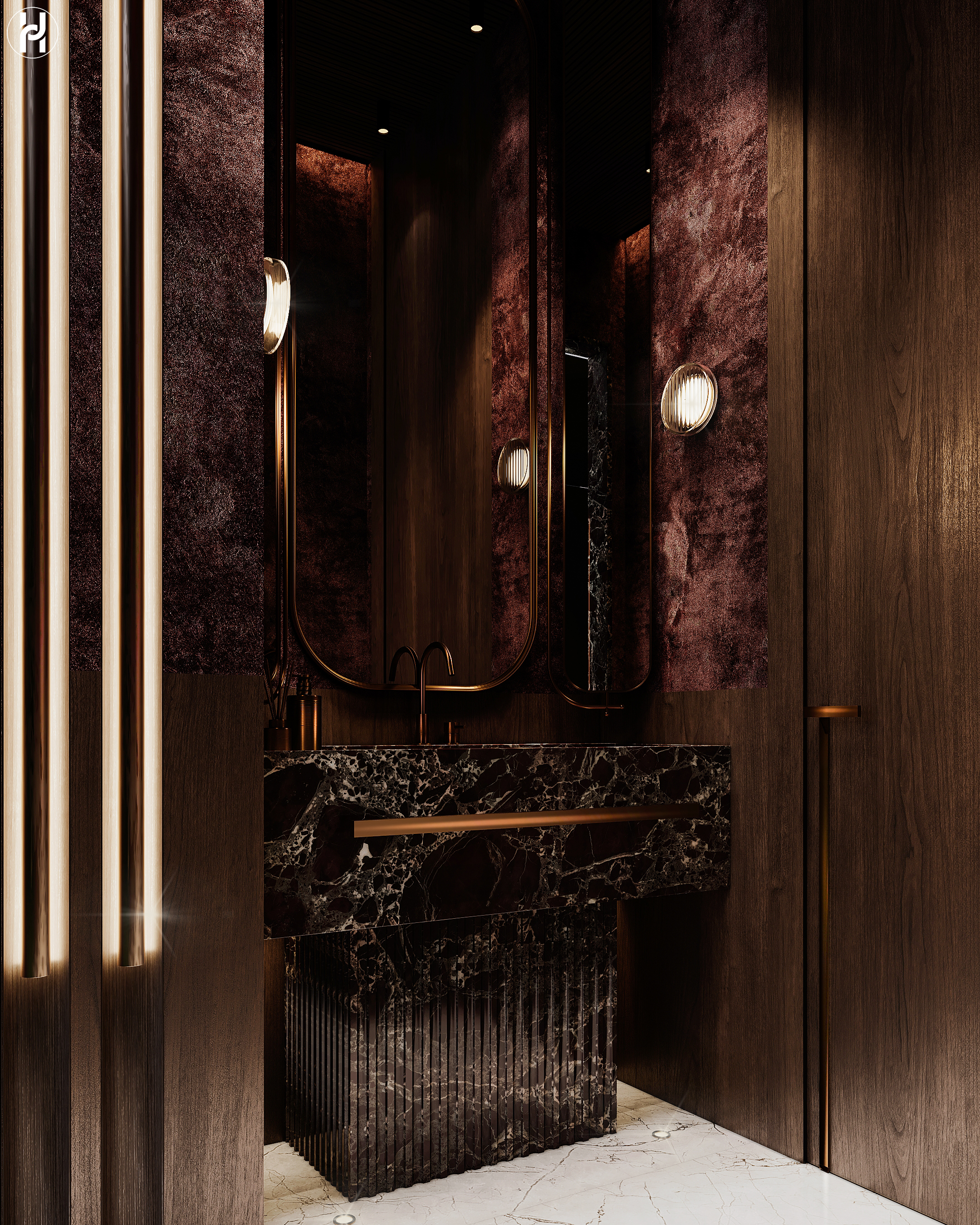 古埃（GUET疑似品牌名）卫生间化妆间丨Ahmed Hussein Designs-7