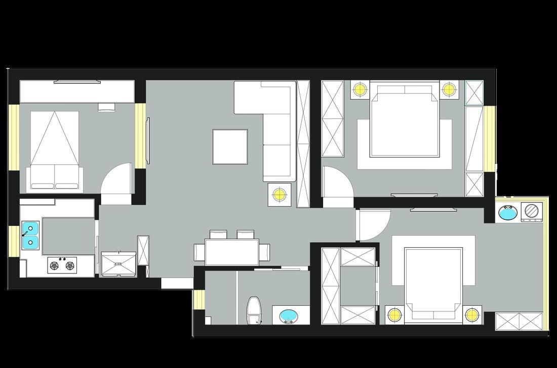 北欧风小户型设计,明亮收纳两不误-2