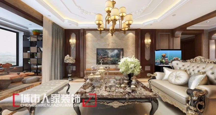 150㎡美式风格,打造城市中的自然角落-2