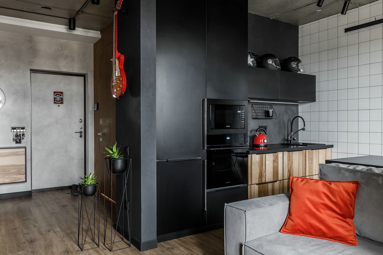 充满阳刚之气的单间公寓-2