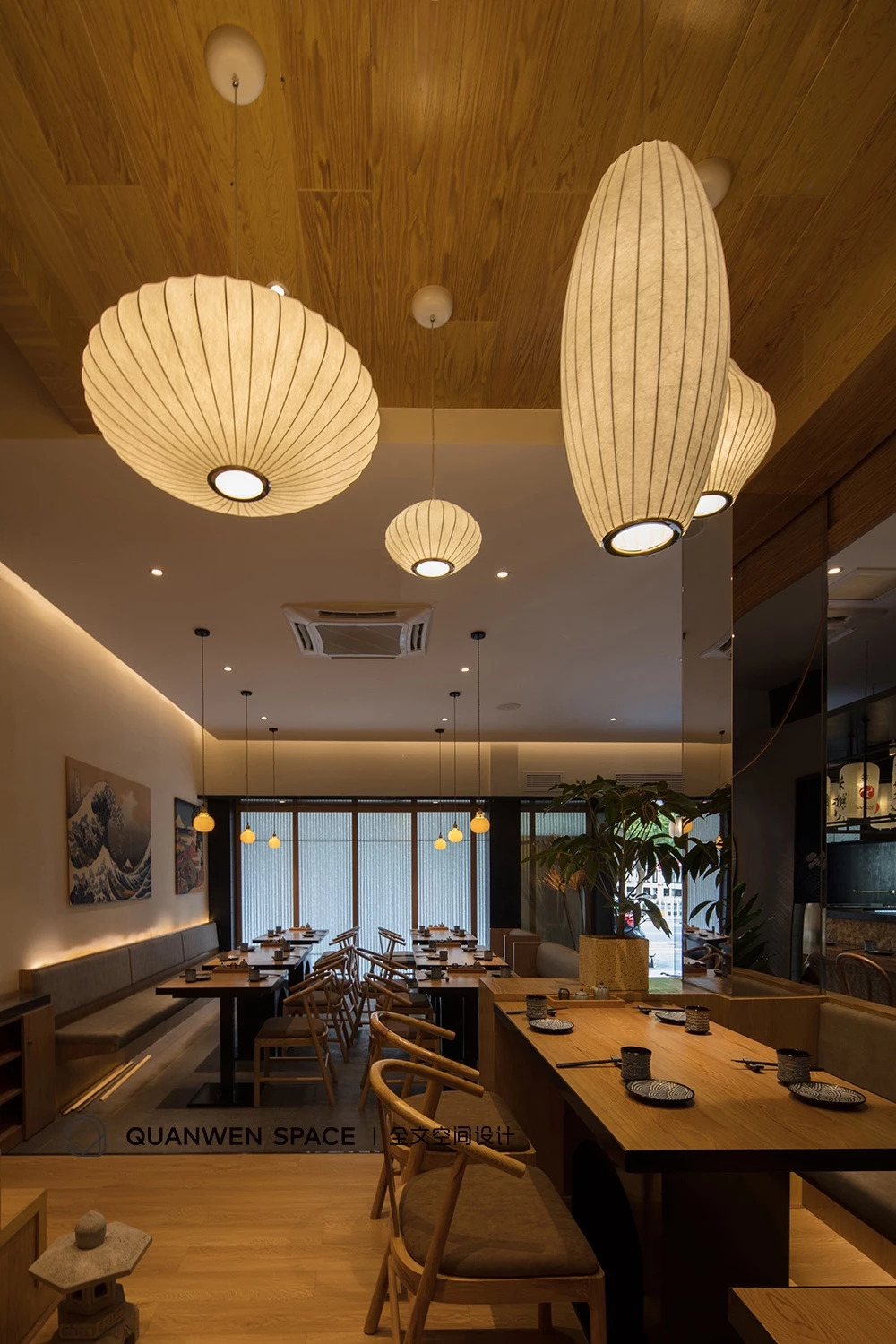 《鹿岛》日式料理 | 现代禅意融合传统美学的餐饮空间-44