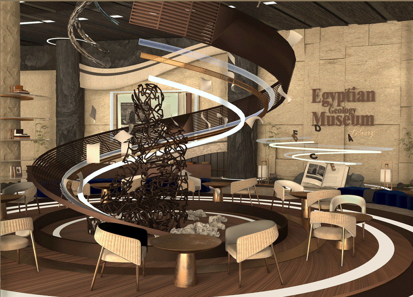 埃及地质博物馆室内设计毕业项目-28