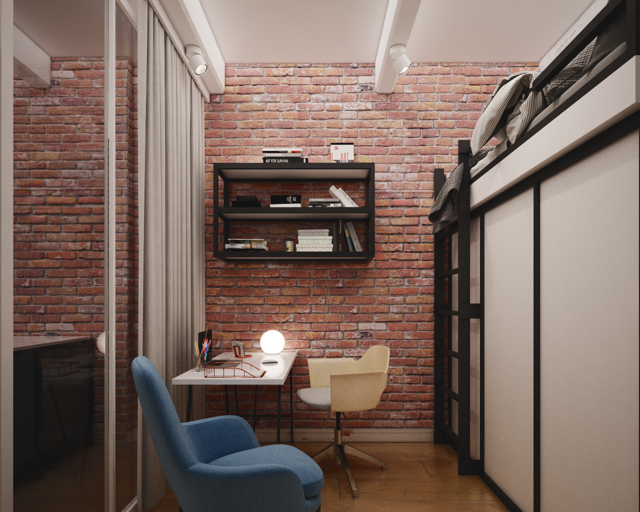 Небольшой лофт в Москве-6