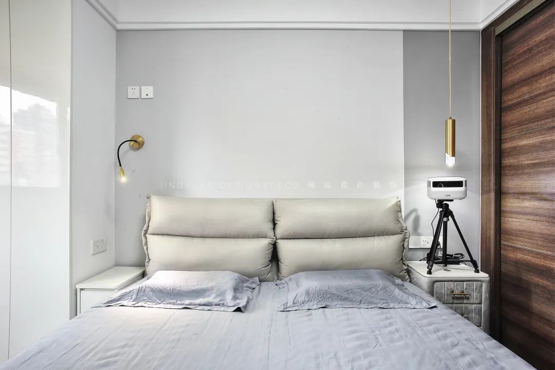 境远装饰 | 90㎡北欧轻奢婚房,冷色都市风设计-44