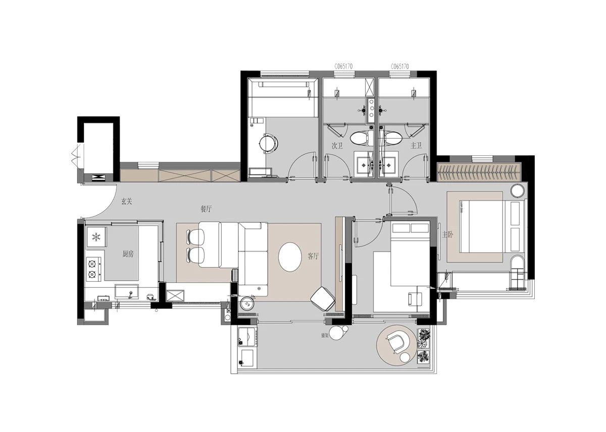 珠海万科样板房设计丨中国珠海丨上海乐尚设计-119