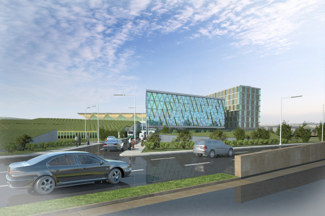 Pulkovo机场附近商业中心和酒店丨俄罗斯圣彼得堡丨A  Len,Nicholas Grimshaw,Rambol-53