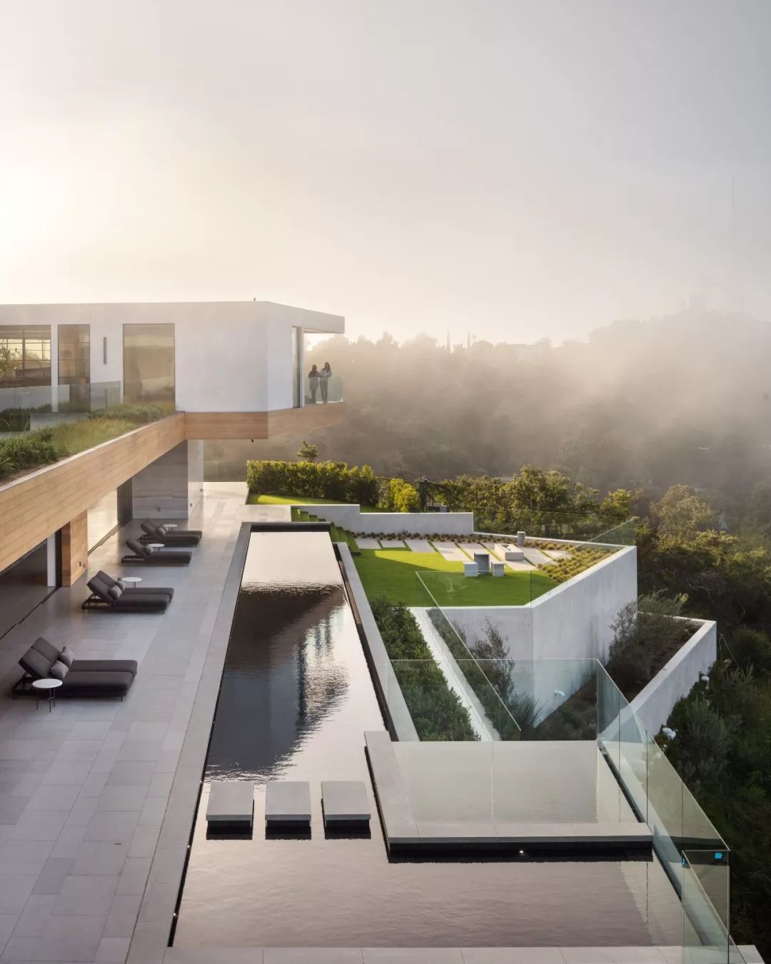 洛杉矶亿元豪宅 观景无边泳池-37