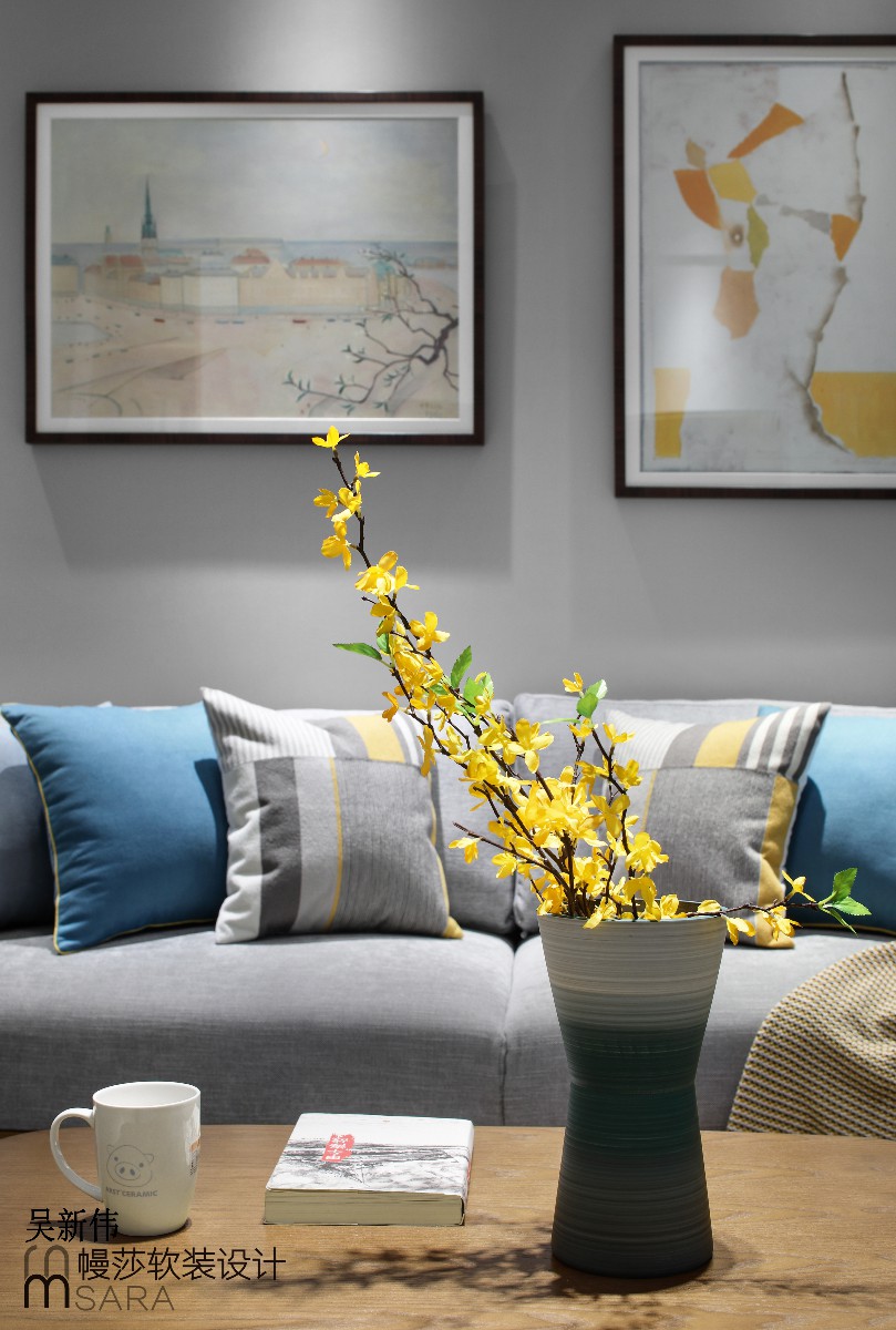 阳光锦程初春幔莎软装，平层空间的艺术新生-15