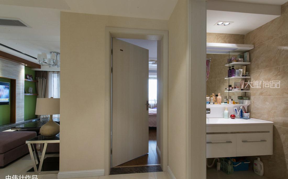 绿色与咖色共舞,打造平衡空间美感-22