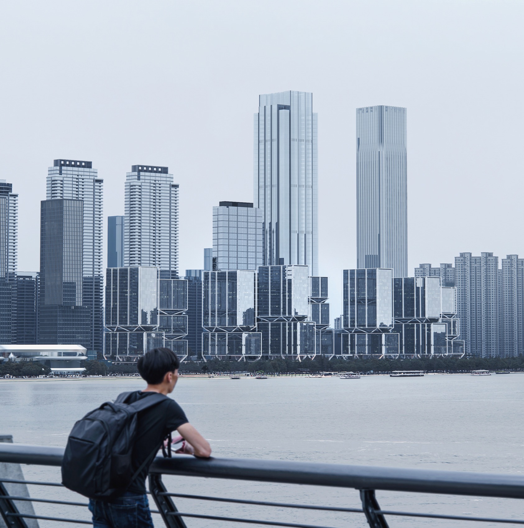 武汉长江中心C地块项目国际竞赛丨中国武汉丨line+建筑事务所-113