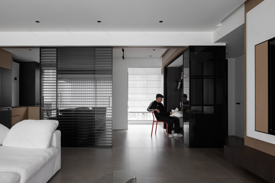 《谧径漫步》成都 137㎡现代极简设计丨中国成都丨宏福樘设计-23