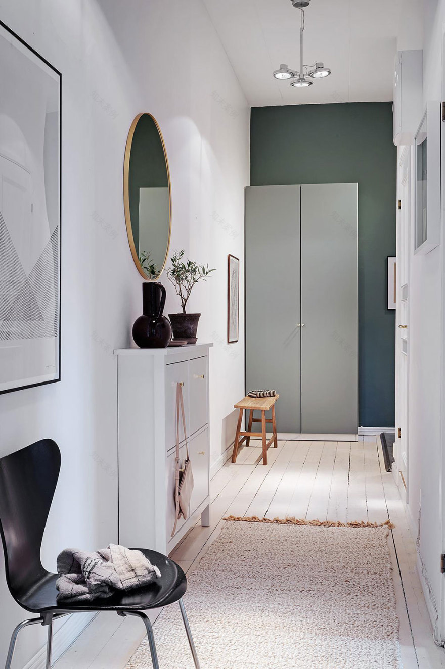 温馨时尚的 80 平米斯堪的纳维亚风格公寓-19