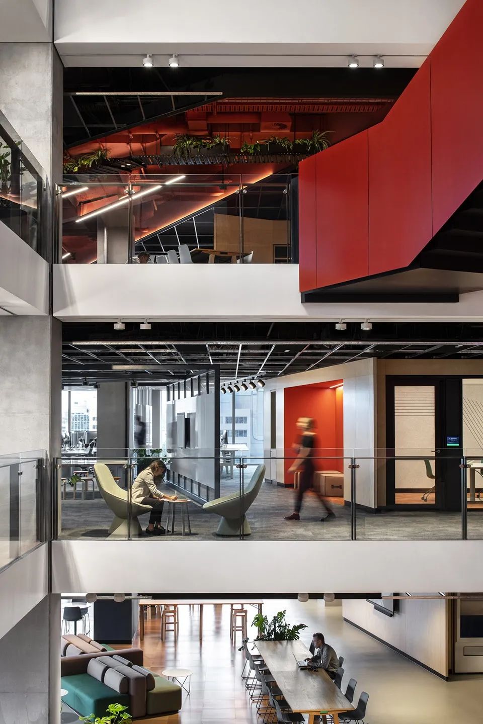 悉尼红梯 · 澳大利亚国民银行双生办公空间丨澳大利亚悉尼丨伍兹贝格-20