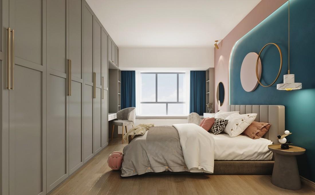 北欧现代风家居,精致收纳与色彩碰撞的完美融合-12