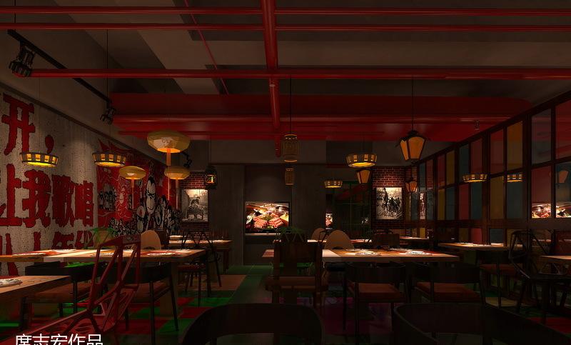 柒八 9 青春时尚主题火锅餐厅,重现 70-90 年代回忆的设计佳作-13