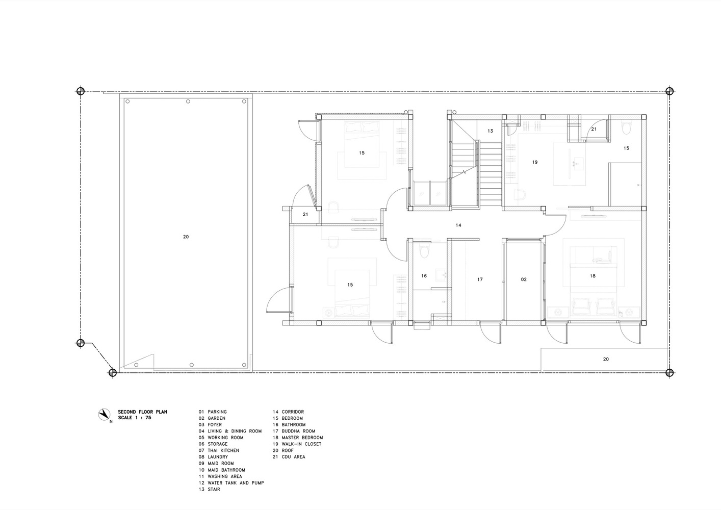 泰国半复式住宅的现代与传统和谐融合-41