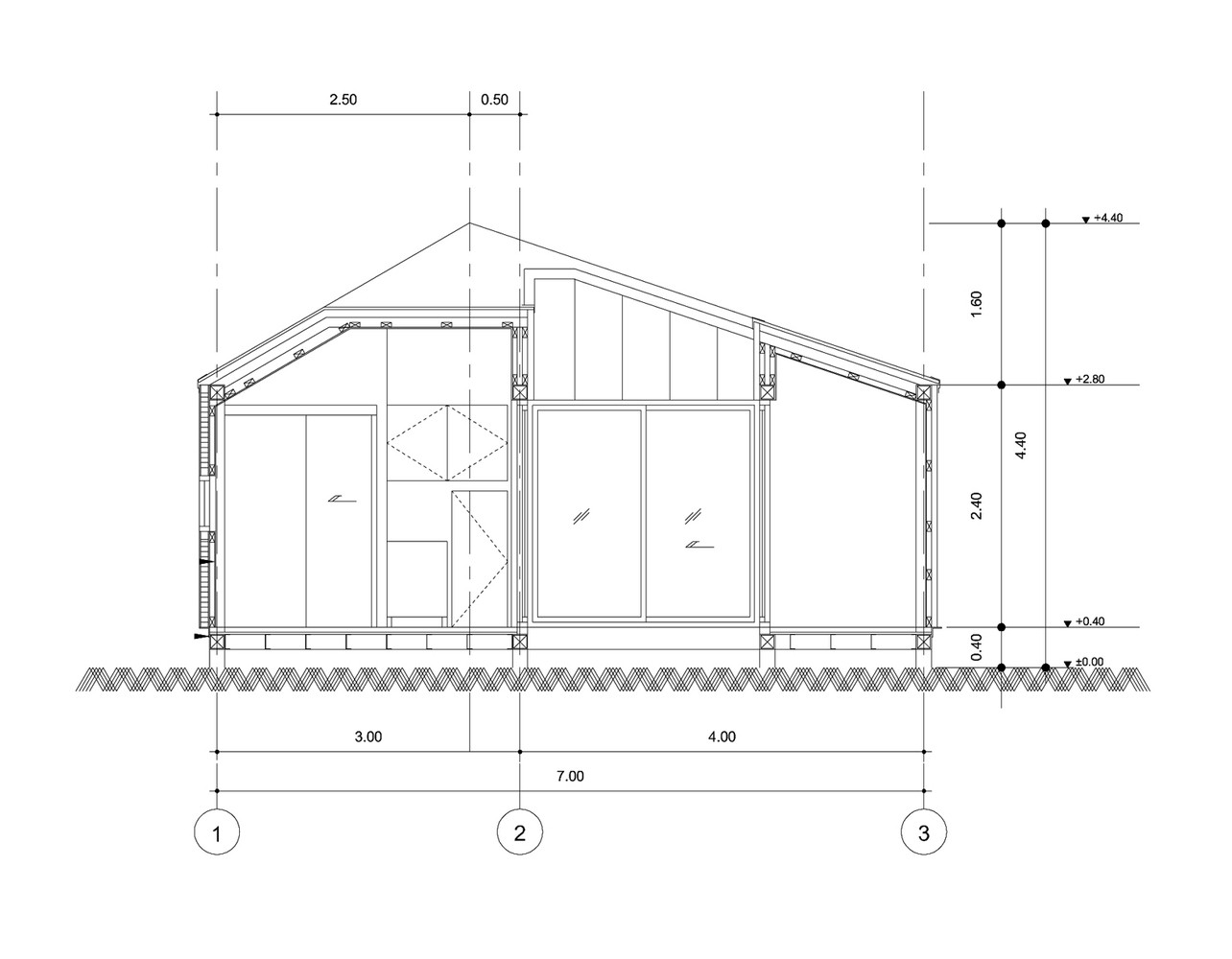 ASWA Studio 深色几何体量:曼谷小型工作室-22