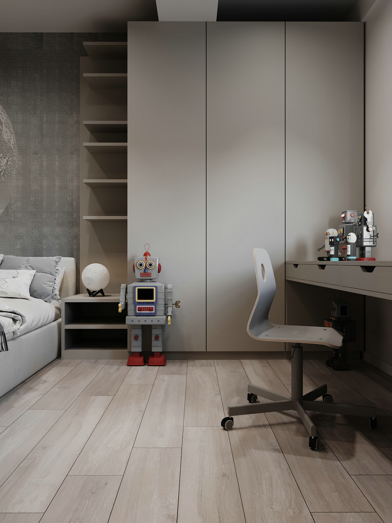 高级灰色系公寓设计-18