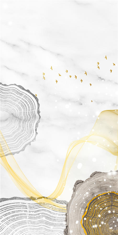 轻奢风 三联组合软装挂画-15