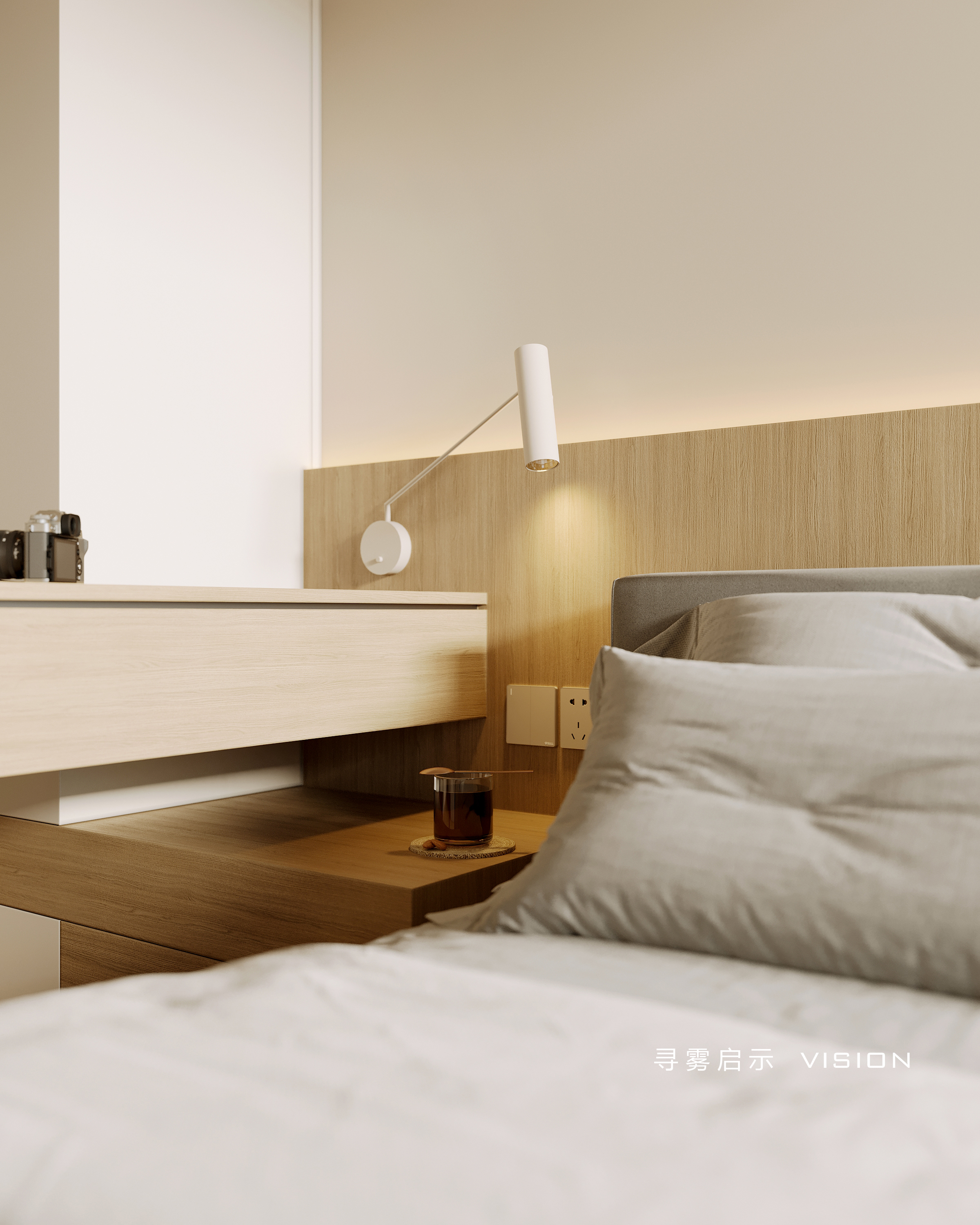 原木色暖白住宅-5