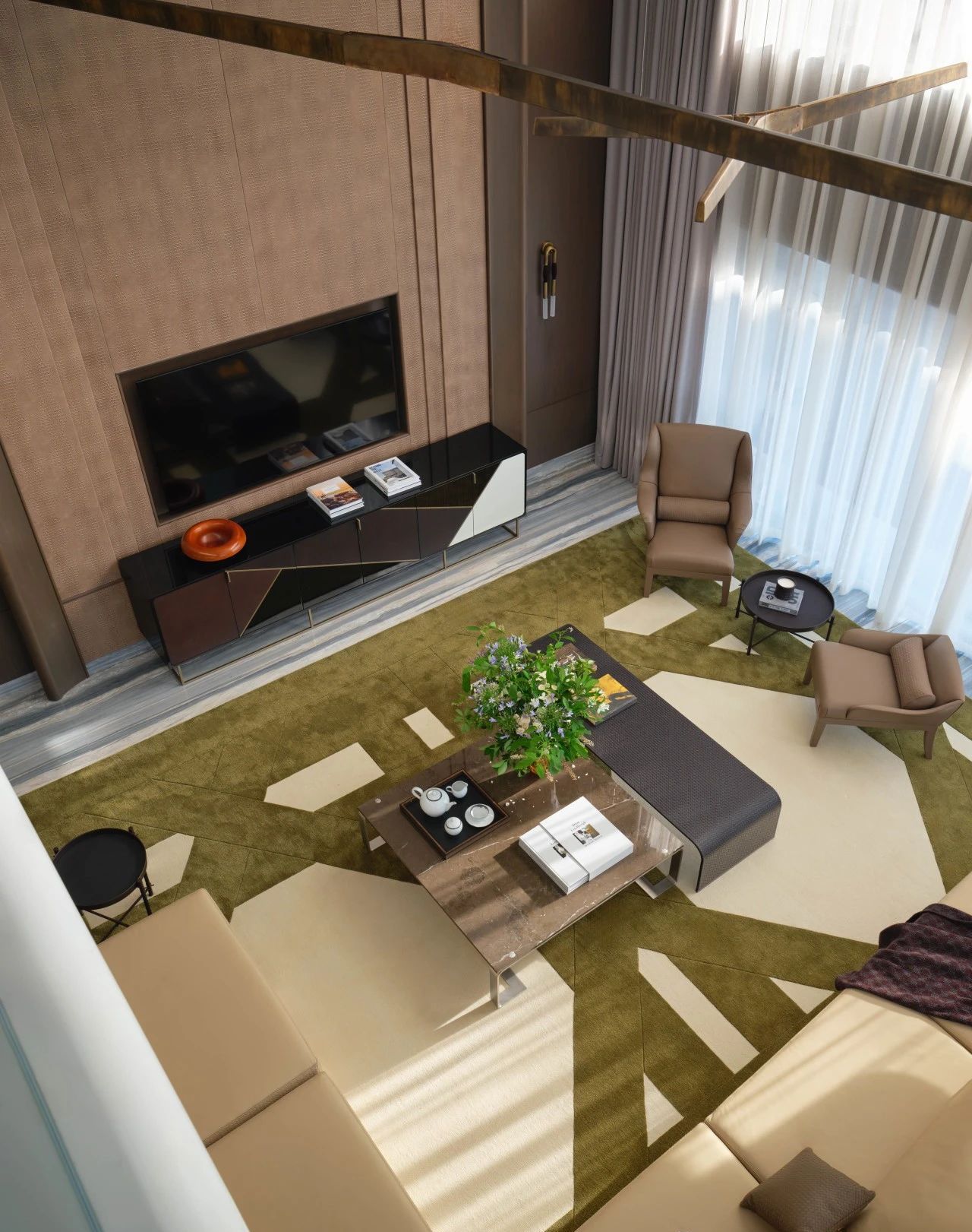 杭州银杏汇 1200㎡顶复豪宅样板间丨中国杭州-50