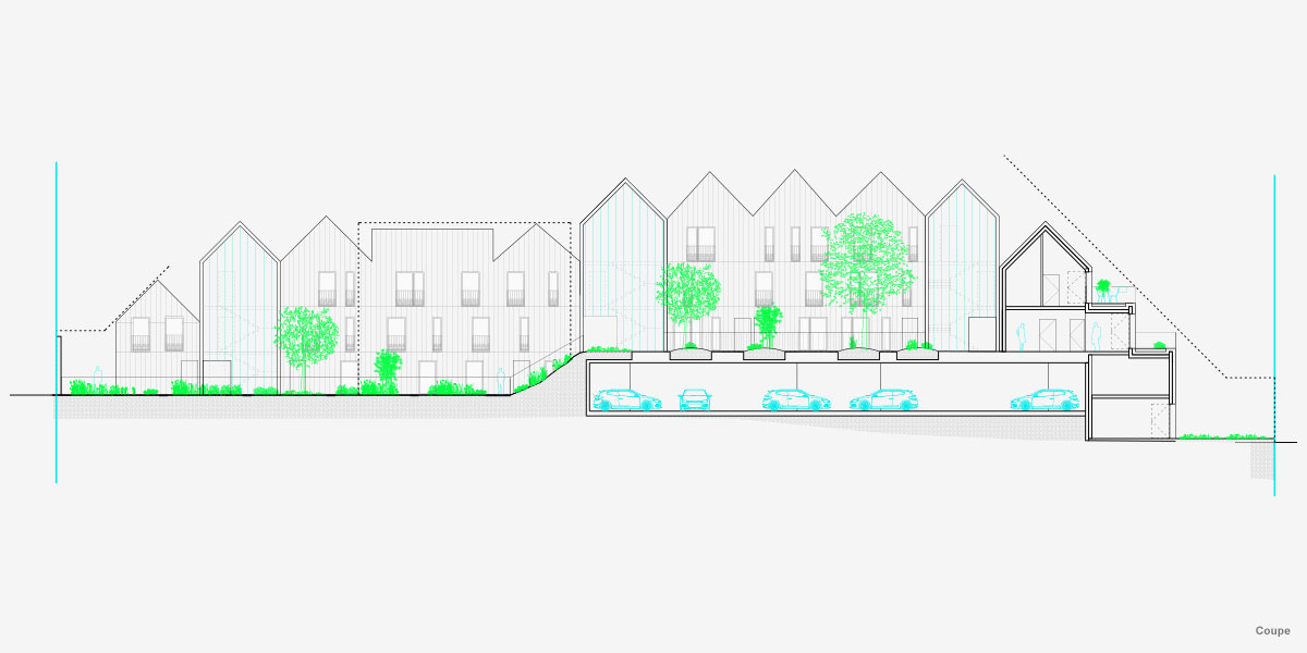 40套社会住宅组成的村庄项目丨法国利摩日丨CoCo architecture等-7