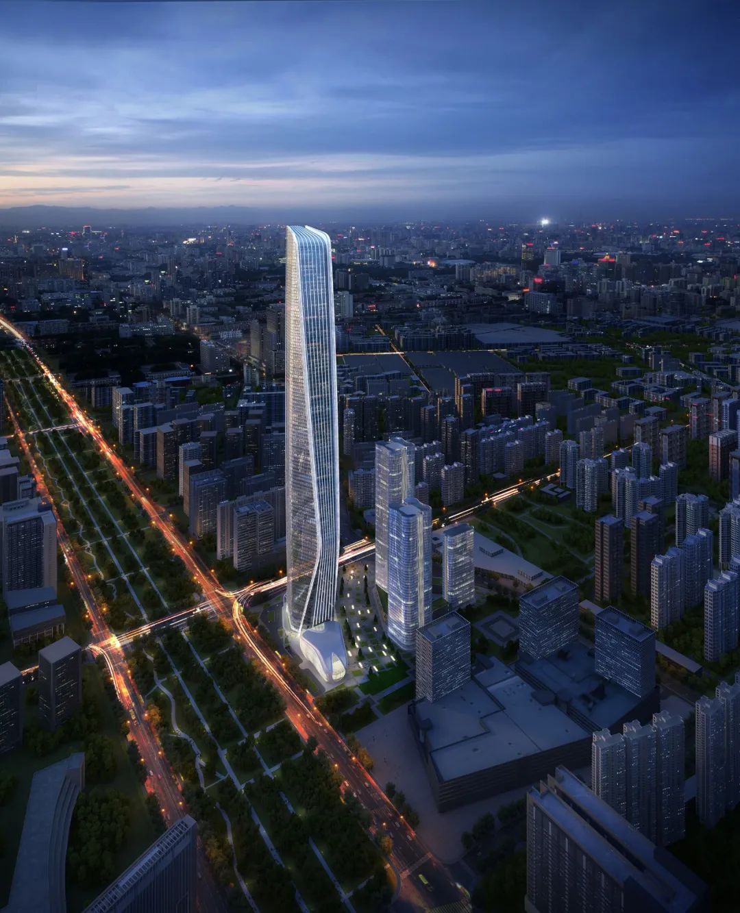 万达·西安 ONE 528 米超高层建筑设计丨中国西安丨WOWA 建筑设计事务所-0