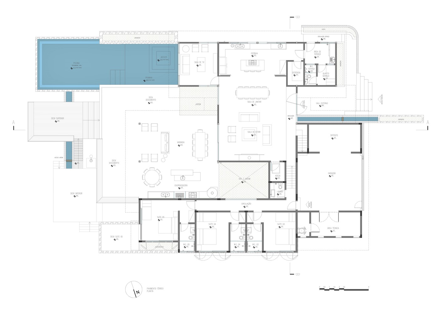 巴西 Ibiuna House 自然融入的现代设计-20