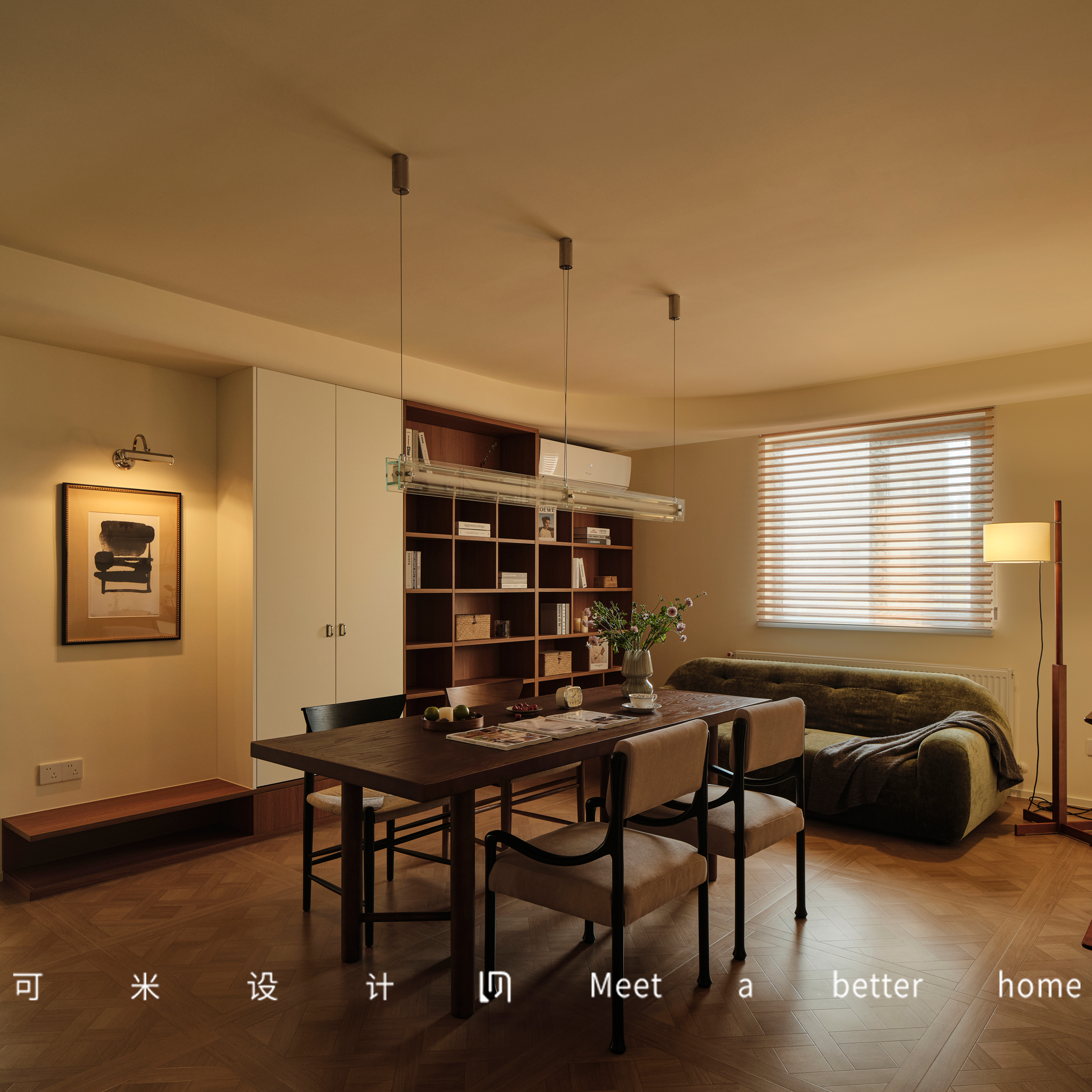 温柔色调中的成长天地，复古与实用共融的慢调空间-13