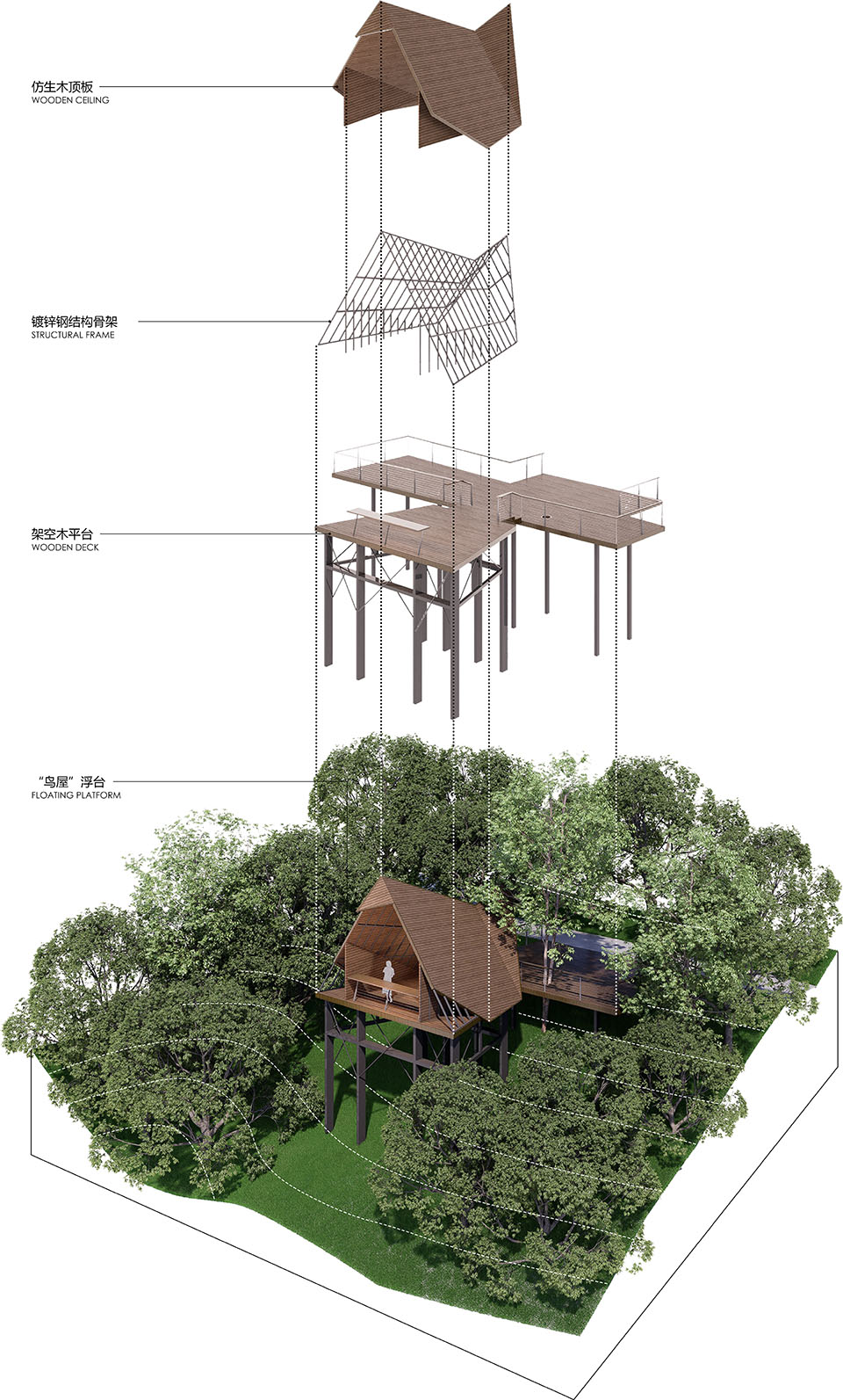 小溪塔森林公园丨中国宜昌丨HID翰地景观-84