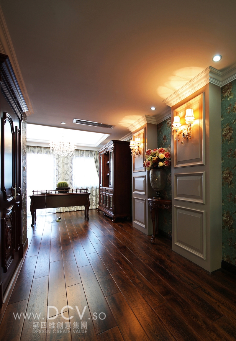 西安 秦岭山水香樟苑别墅欧式时尚样板间设计案例-11