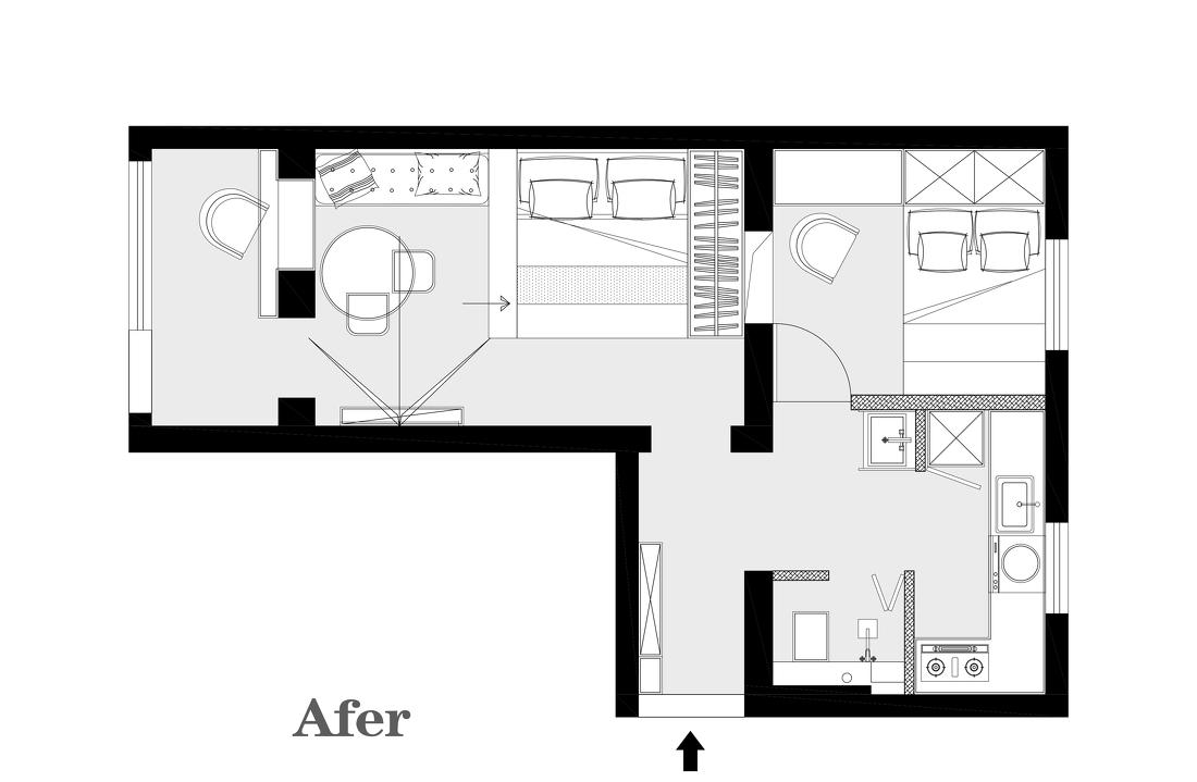 75平米手枪户改两居设计丨壹目设计-37