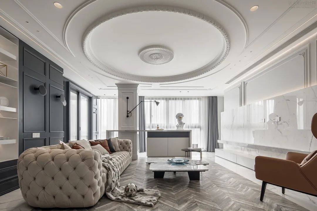 余姚绿城明园 180㎡宜居港湾，柔暖雅灰展现奶油般丝滑空间-6