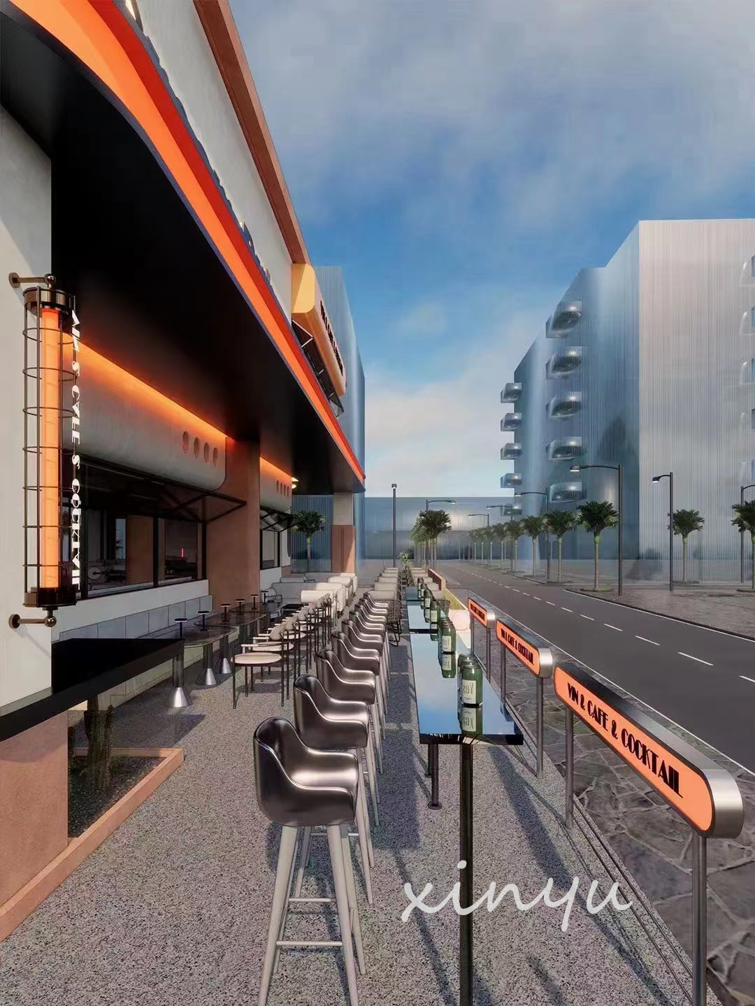 酒吧设计||1200平日咖夜酒-4