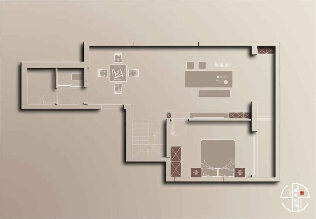 新中式风格 · 红星天铂晗园叠拼住宅设计丨原筑空间孙丽娜设计组-10