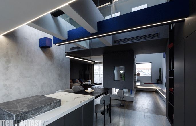 魔都小两口 210㎡大宅，悬空玻璃栈道治恐高！-84