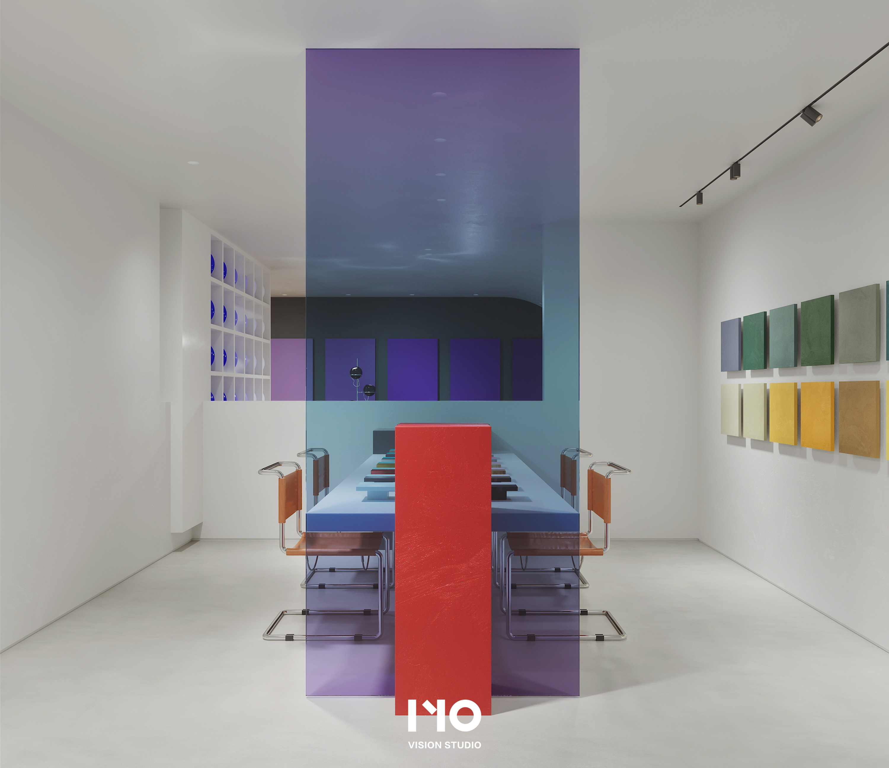 Mylands丨麦兰德涂料展厅 方块空间设计-4