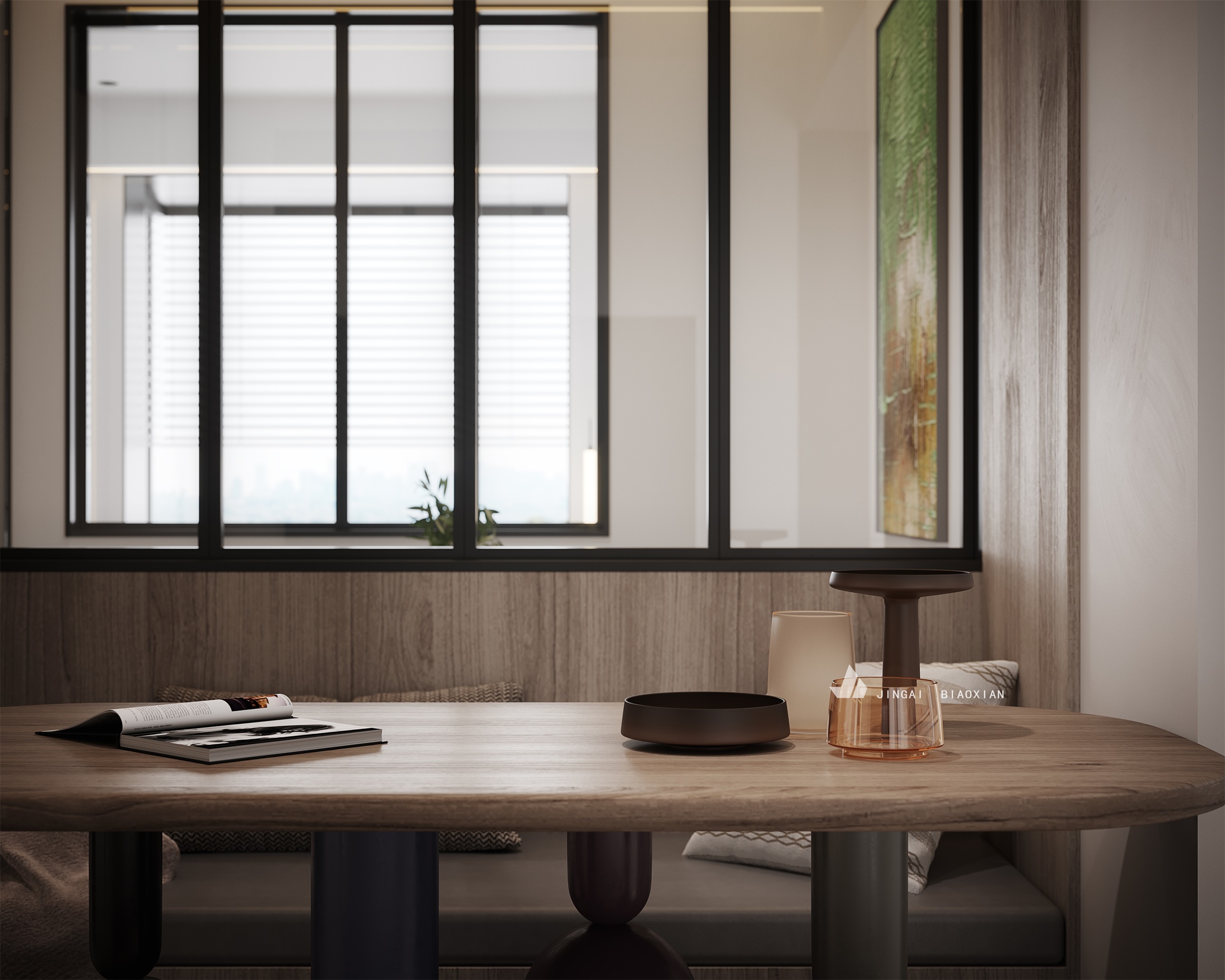 金该视觉呈现的时尚办公空间丨朱晨毅-7