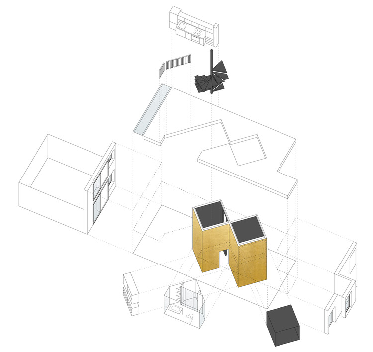 巴塞罗那双层公寓的 45 度旋转设计-20